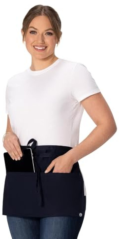 Chef Works Unisex Waitress Apron, Navy, One Size