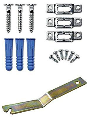 1 Packs of Anti-Theft Security Picture Hooks/Hangers Kit with Spanner. Security Hardware System for Locking Framed Pictures to The Wall. for Wooden & Polymer Picture Frames