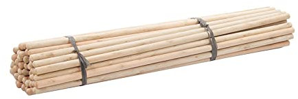 Dapetz ® Dia 50Pce Broom Handles 4' X 1-1/8 Wooden Handles for Larger Broom Heads, Box of 50 Wooden Broom Handles Which Suitable for Larger Broom Heads.