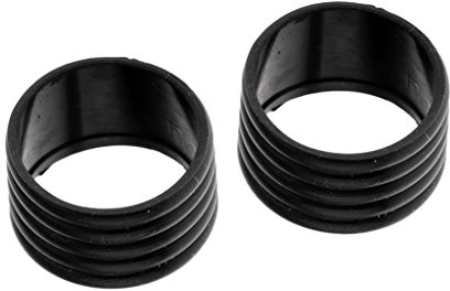 Baoblaze 2Pcs Griffband Abschlussgummi für Badminton Tennis, Bandschläger Übergreifende Schutzgriff Griffe Fix Ringe, Stretchy Schlägergriff Gummi Ring Übergreifer Silikonband für Tennisschläger