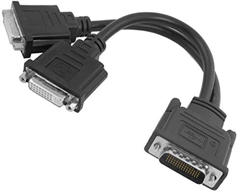SHENMQ Câble Adaptateur répartiteur DMS-59 mâle vers 2 Dual Link DVI-I 24+5 Broches