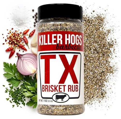 YYST Killer Hogs BBQ TX Brisket Rub | Championship BBQ and Grill Seasoning for Texas Brisket | Great on Brisket, Ribs, Steaks, or Turkey | 16 oz