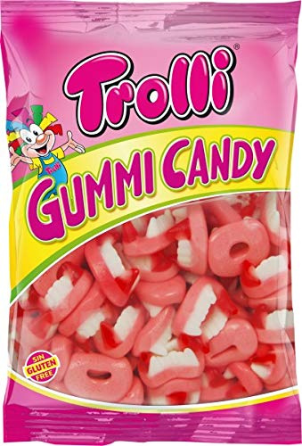 Trolli dentaduras de Drácula bolsa de 1000 gramos (1 kg)