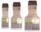 HARDY WORKING TOOLS - Ensemble de Pinceaux Plats de 3 Tailles - Série *45* - 6 Pièces de Chaque Largeur : 25/50 / 75 mm - Poils synthétiques - Brosses à Vernis avec Manche en Bois - 18 Pièces en Kit
