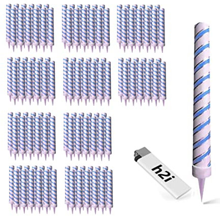 Lot de 6 à 120 étoiles de glace H2i - Bougies de pulvérisation pour fontaines à glace argentées rouges ou argentées bleues - Catégorie F1 (2). 120 argenté et bleu.