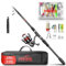 Paradox Fishing Angelruten Set zum Spinnfischen 2,1m Wg. 10-30g I Teleskop-Rute mit Rolle, Ködern, Angelzubehör und Angel-Tasche I Angel Set – Angel-Set komplett