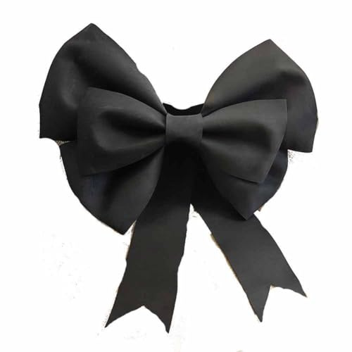 Yurosiay Riesen Schleifen DIY Super Groß Schleife Deko Groß Zierschleifen Hängende Riesenschleife Hochzeit Autoschleifen Weihnachtsschleifen Riesen Dekoschleife für Party Haus Schwarz 30cm