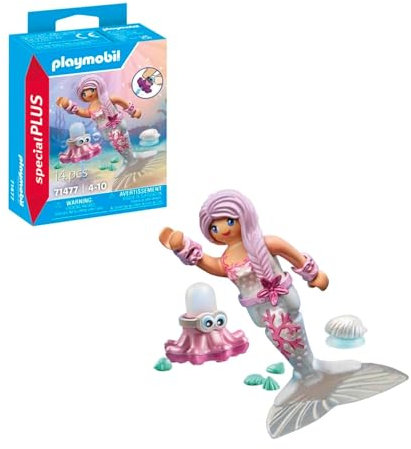 PLAYMOBIL Special Plus 71477 Meerjungfrau mit Spritzkrake ab 4 Jahren