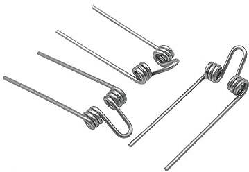 jiuxinyun 3pcs Wire Diameter 1.2mm OD 5.5mm Torsion Spring Stainless Steel Double Double Torsion Spring(FW-NH-1.2X5B)