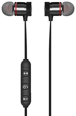 Dual XT-6 In-Ear Magnetic Wireless Bluetooth Earphones-Call Reminder, Sport Hands-free 4.1 Music Neck-mounted Wireless Sports Earbuds with Mic