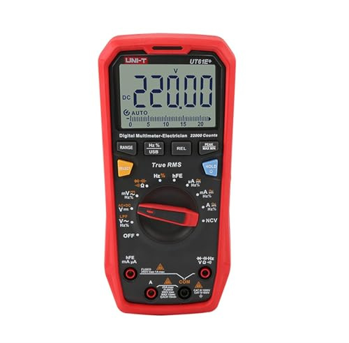 KWWEWEB UT61B+ UT61E+ UT61D+ Multimetro Digitale Professionale unità di Test True RMS Auto Range 6000 conteggi DC AC 1000V(UT61E Plus)
