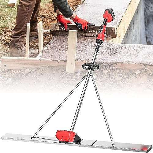 Massetto in Calcestruzzo Potente Kit vibratore per calcestruzzo, massetto elettrico senza fili commerciale, motore vibrante per la finitura del cemento, regolazione a 9 velocità e display di