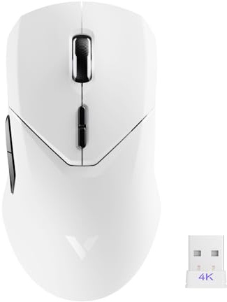 RAPOO VT9Pro 4K Wireless Gaming Mouse, PAW 3398 Sensor, 26K DPI, 4KHz Polling Rate Gaming Mouse, 0.25ms Response Time, Superlight Gaming Mice, 180 Hours Battery Life, 10 Programmable Buttons, Upgraded