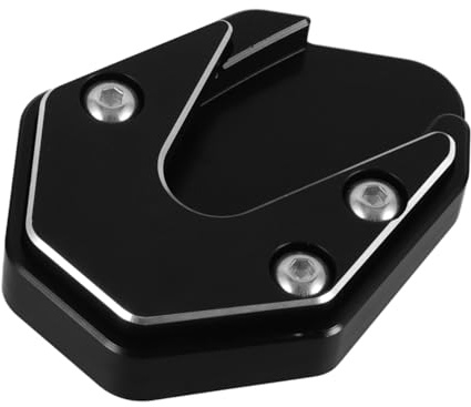 Placa de Soporte Lateral de Aleación de Aluminio para Motocicleta Negra