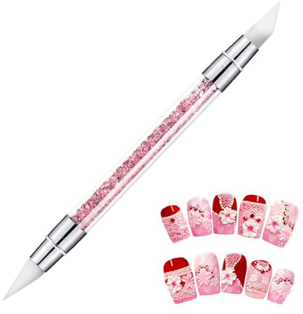 Outils D'art De Ongles, Pinceaux En Silicone Nail D'art, Double Tête Pinceaux Nail D'artOutils, Stylo De Sculpture Pour À Double Extrémité, Outil De Silicone De Conception Ongles Pour Design Peinture