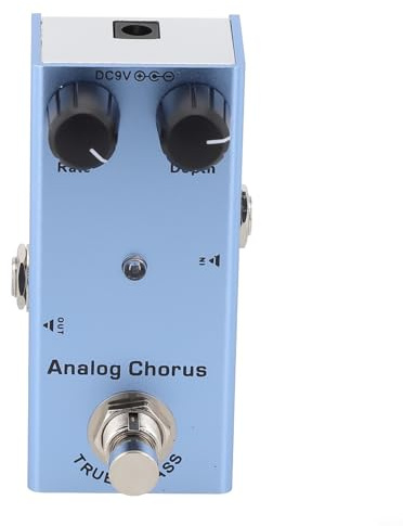 Pédale d'effet portable pour guitare électrique avec retardateur de distorsion, trémolo, overdrive, effets numériques et analogiques, compatible avec (G)