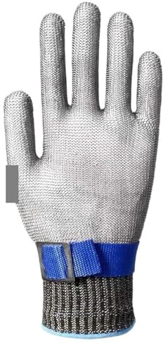 Gilet Anti-couteaux S en acier inoxydable anti-coupure, résistants aux coupures, for la protection des mains avec une maille métallique à viande, idéaux for les couteaux de boucher(XL)