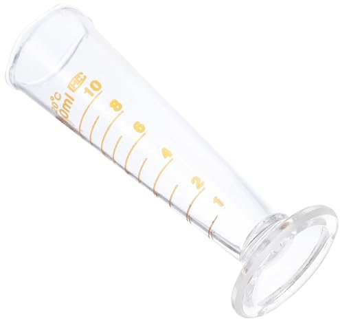 SUPVOX Vaso Medidor de Laboratorio 10 Ml de Vidrio Escala Clara para Cocina y Experimentos, Herramienta de Laboratorio Precisa y Suministros para Experimentos Color Color Aleatorio