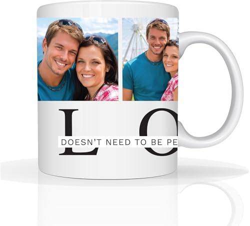 Star Online Valentines Day Photo Mug Gifts for Him Her I Love You 11oz Ceramic Coffee Cup Romantic Couple Present for Husband, Wife