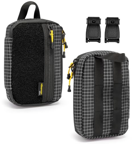 HIKEMAN EDC Pocket Organizer Pouch - EDC Utility Pouch,Nylon Tool Pouch,Tool Organizer for Multitools,Mini Pouch for Everyday Carry Outdoor