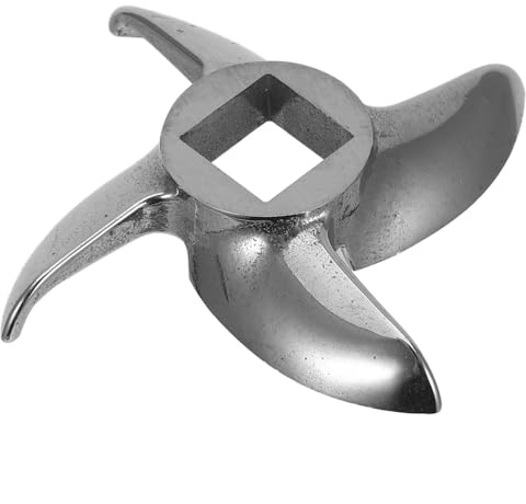 LIFKICH Cuchillas Tamaño 12 Orificio Cuadrado para Picadora de Carne Manual de Acero Inoxidable 0,47 Pulgadas y Accesorios para Embutidos para Cocina