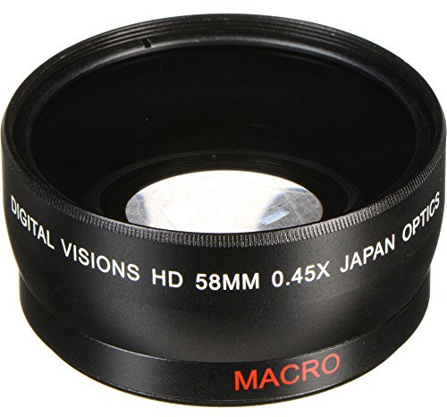 Bower VL4558 58MM 0.45X High Definition Digital Video Wide Angle Conversion Lens