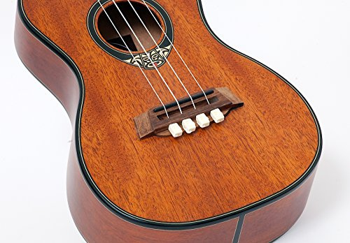 TSTUW TENOR String-Tie Tailpiece BridgeBeads Set for Ukulele, PEARL BONE WHITE Color Bridge Beads.
