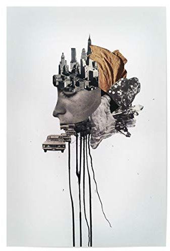 artboxONE Poster 30x20 cm Menschen Metropolis hochwertiger Design Kunstdruck - Bild Gesicht gebäude gebäude