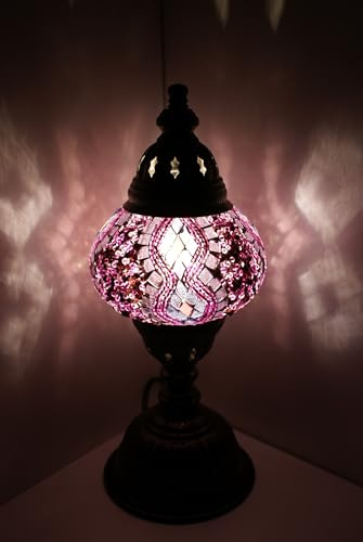 Samarkand - Lights Mosaiklampe Mosaik - Tischlampe M Stehlampe orientalische lampe Lila