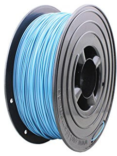 3D Filament 1kg B-Ware Filament Rolle in verschiedenen Farben Rot Gold Silber Grün Blau Braun Lila Violett Beige Transparent Gelb Orange Schwarz Weiß (Schlumpf-Blau (B-Ware))