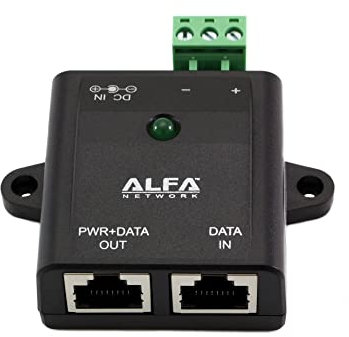 Alfa Network Industrial Gigabit PoE Conv. Reset Function, APOE03GR