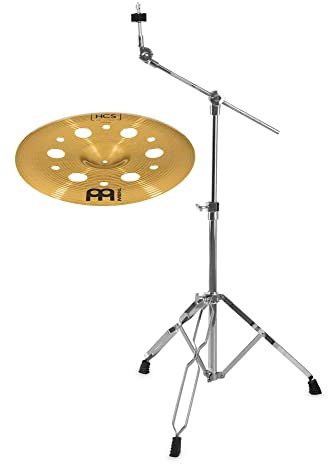 Meinl HCS 18 Trash China Set – Modelo: HCS18TRCH – aleación MS63 – Acabado: tradicional – Característica: cálida/armónica – Incluye soporte para platillos