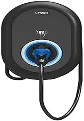 VESTEL eCHARGER EVC04-AC11-T2P HomePlus Wallbox für Elektroautos (11 kW, 400 V AC, 3-phasig, 10-13-16A über Switch, DC Fehlerstromerkennung: 6mA)