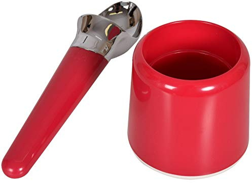 HOCHSTE Zak Designs Chilly Ice Cream Scoop & Water Well Kitchen Party BBQ Sorbet Spoon Dark Pink