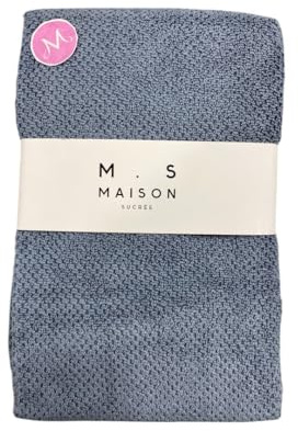 Maison sucrée Asciugamano Viso più Asciugamano ospite in Spugna Puro Cotone da 450 gr/Metro Quadro, Avio