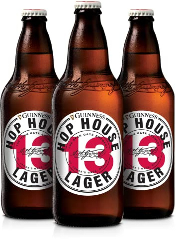 Guinness Hop House 13 Birra Lager Bottiglia - Pack di 12 Botttiglie da 0,33 L