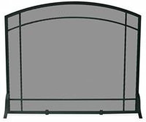 Kaminschirme, Einzelpaneel, schwarz geschmiedeter Missionsschirm – 83,8 cm H x 99,1 cm B, Kaminschirm, Flache Kaminschirme, dekorativ