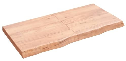 Schreibtischplatte Werkbankplatte DIY Stabile Bürotischplatte Tischplatte Werkbankplatte Echtholz-Furnier, Perfekt für höhenverstellbare Schreibtische, Hellbraun 120x60x(2-6) cm