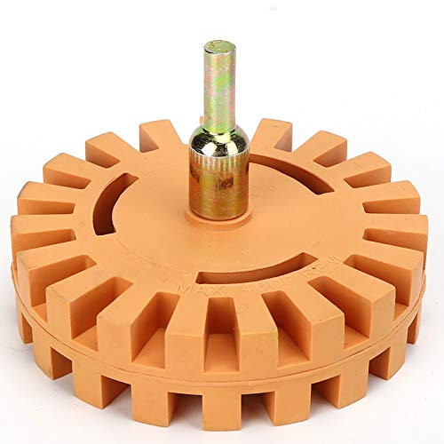 CaCaCook Goma de borrar de 4 pulgadas para rueda de goma, removedor de pegamento, disco limpiador de pintura, disco limpiador de pintura, 25 mm de diámetro