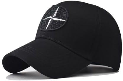 Herren Basecap Klassische Baumwolle Baseball Cap Schild Stickerei Adler USA Outdoor Cap Neutral (Baumwolle, Kreuz Schwarz)