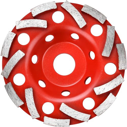 HATANSE Meule Diamantée 125 mm x 22,23 mm Disque Abrasif Diamanté Extra Speed pour Béton, Granit, Pierre, Maçonnerie, Marbre, Plâtre