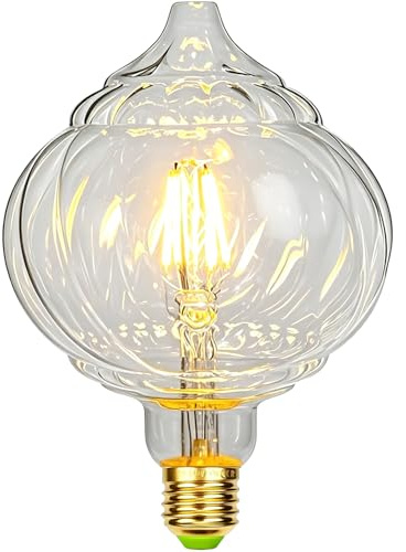 TIANFAN Bombilla Led Vintage bombilla Edison de forma especial gigante 4W 2700Kelvin E27 220-240V bombilla decorativa linterna