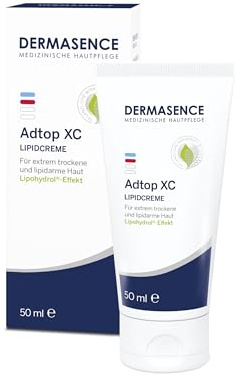 DERMASENCE Adtop XC Lipidcreme, 50 ml | Reichhaltige Creme für extrem trockene, zu Ekzemen neigende Haut, mit Ceramiden und Johanniskraut, parfümfrei, ab 3 Jahren