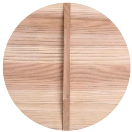 Folpus Pfannendeckel aus Holz, Kochtopfdeckel, Bratpfannendeckel, rund, leicht, gegen Verbrühungen, Wok-Deckel aus Holz, 28cm