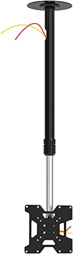 Soporte universal para TV de pared para televisores planos de 14 y 32 pulgadas, inclinación giratoria ajustable y soporte de techo, soporta hasta 40 kg, múltiples patrones VESA
