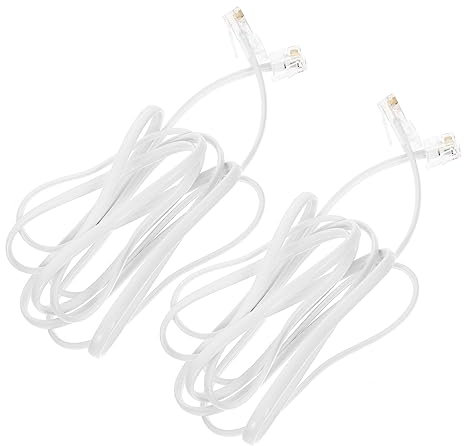 Abaodam Adattatore Rj11 Da 2 Cavo Da Telefono A Ethernet Convertitore Da Linea Telefonica A Ethernet Cavo Per Una Facile Installazione