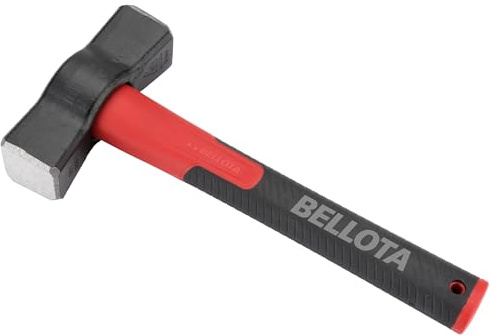 Bellota 53080CFN - Maceta albañil española con mango fibra carbono, con cabeza de 0,70 Kg
