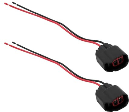 OTOTEC 2Pcs 2Pin Car Speaker Wiring Harness Car Speaker Connector Harnesses Adaptor Car Speaker Adaptor Connector Compatible with Ford Wire Length 14cm