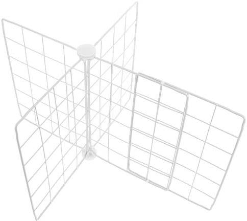 HOLIDYOYO Divisori per Freezer in Ferro Bianco, Shelf Dividers Regolabili per Alimenti e Bevande, Griglia Traspirante per Frigoriferi e Congelatori