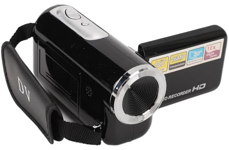 Diyeeni 16MP 1080P Camcorder with 16X Digital Zoom, 2.0 Inch Screen, Anti Shake Video Camera for Travel, USB Port, 1/4 Inch Threaded Hole, Lightweight Compact DV Camera